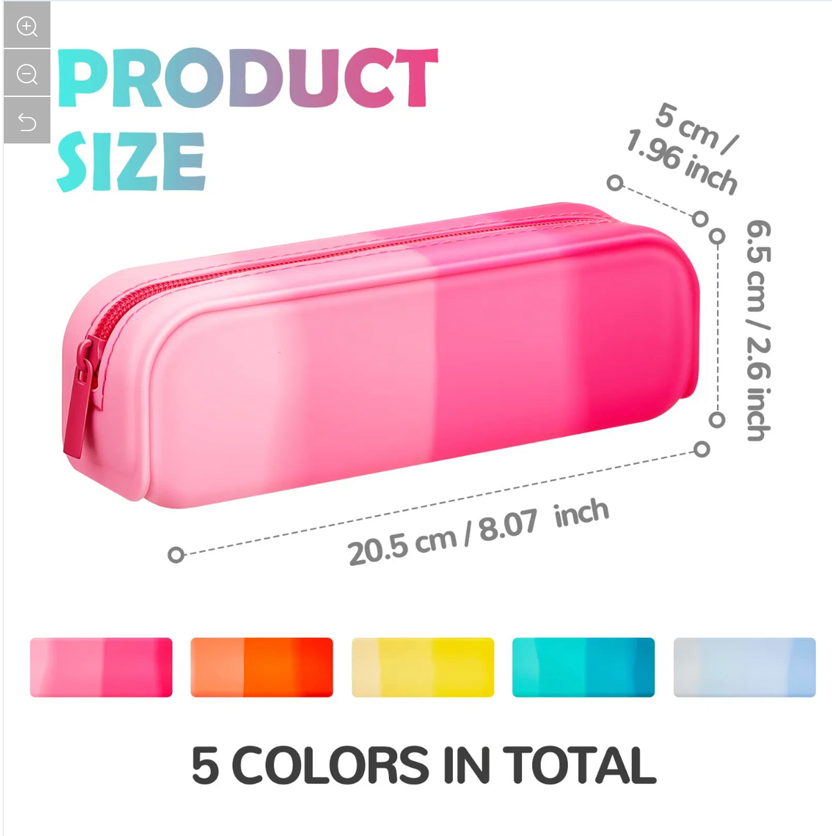 Estuches fluor de silicona de gran capacidad