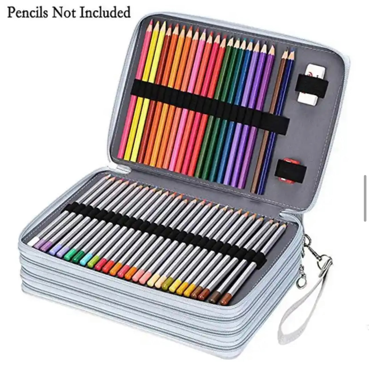 Maleta para 200 lápices, 6 colores