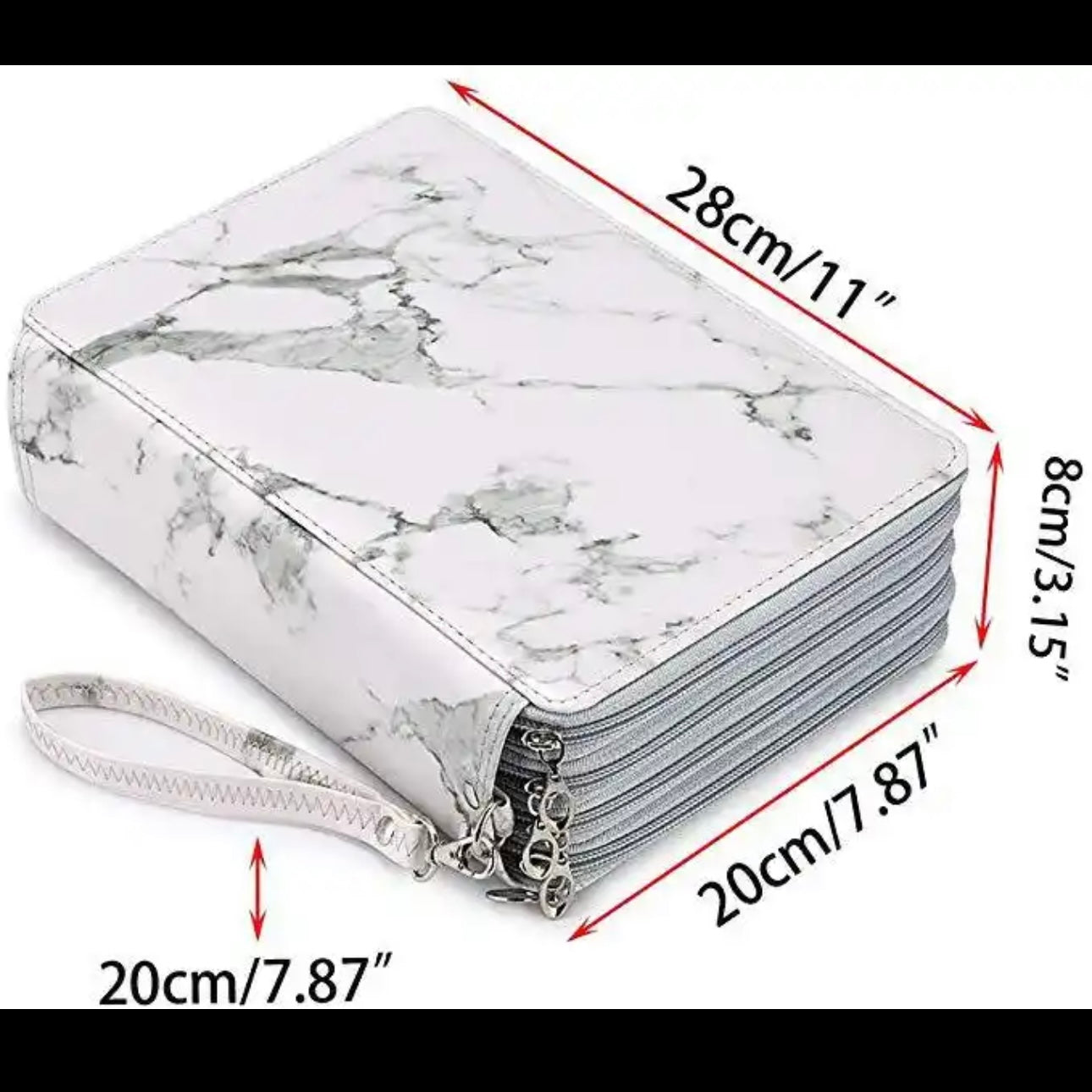 Maleta para 200 lápices, 6 colores