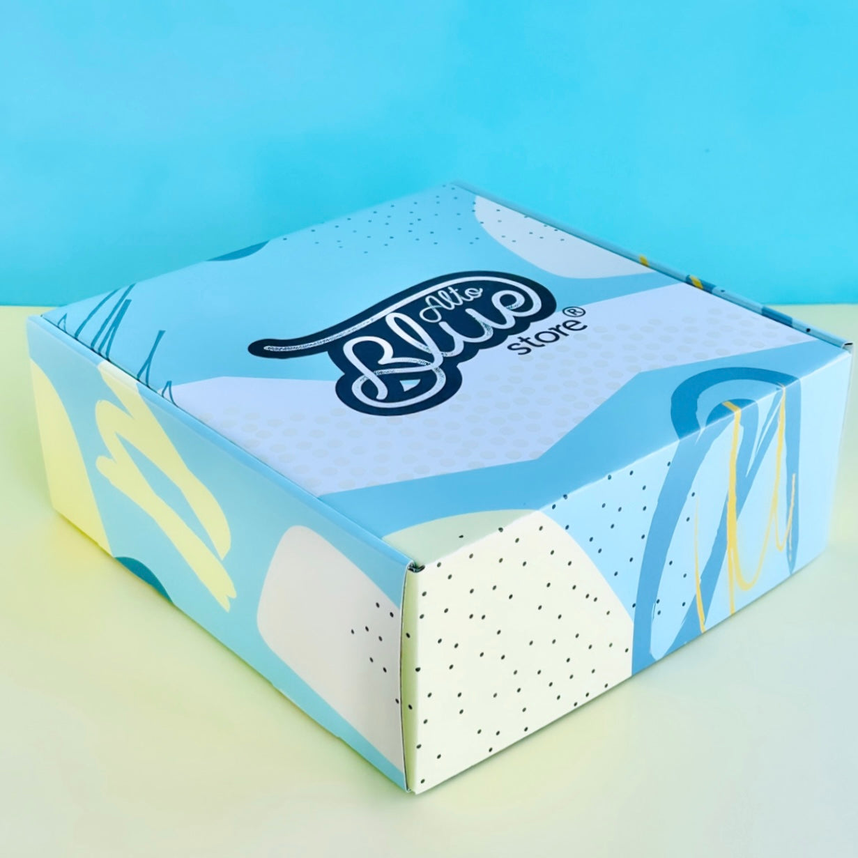 Arma tu propio Box - Caja dura para regalo Celeste grande