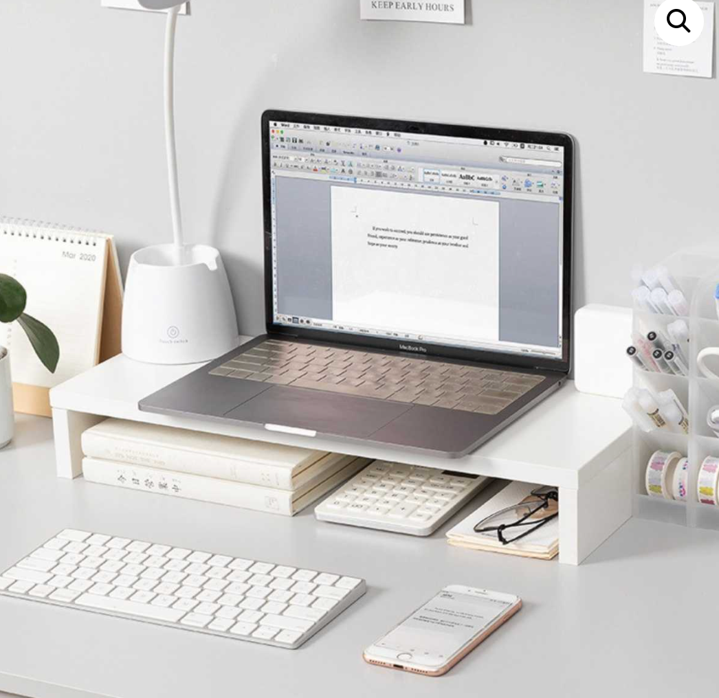 Organizador escritorio - Elevador De Monitor Madera