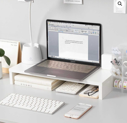 Organizador escritorio - Elevador De Monitor Madera