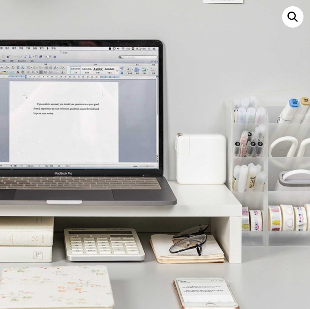 Organizador escritorio - Elevador De Monitor Madera