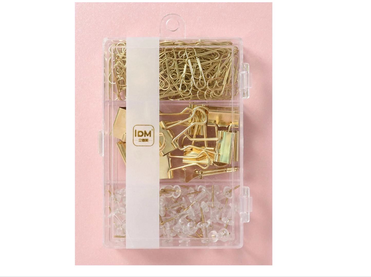 Set 124 clip y accesorios color Dorado