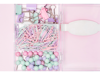 Set 124 clip y accesorios colores Pasteles