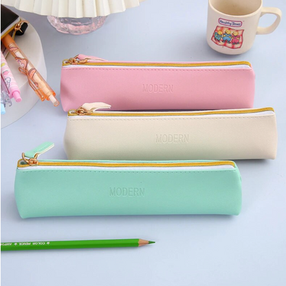 Estuche lápices cuero pu