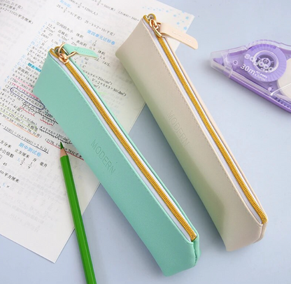 Estuche lápices cuero pu