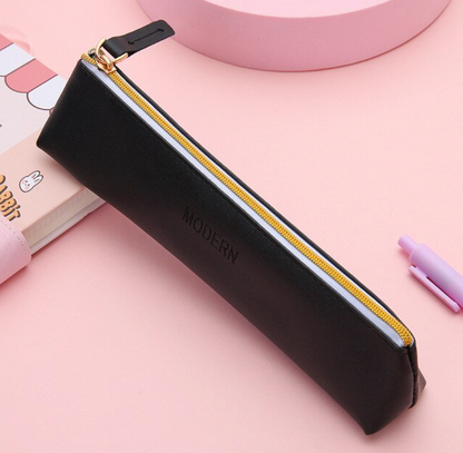 Estuche lápices cuero pu