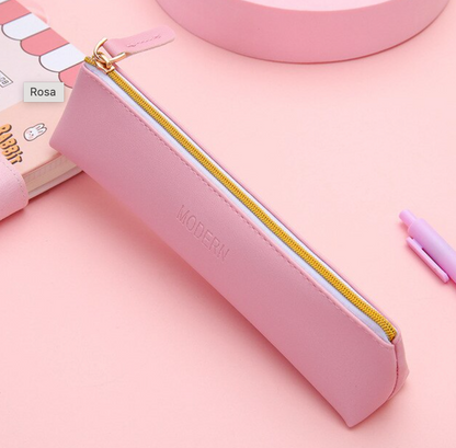 Estuche lápices cuero pu