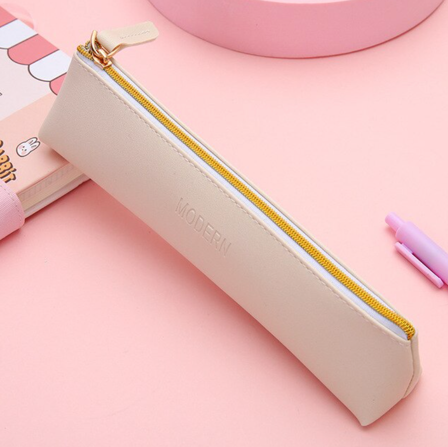 Estuche lápices cuero pu