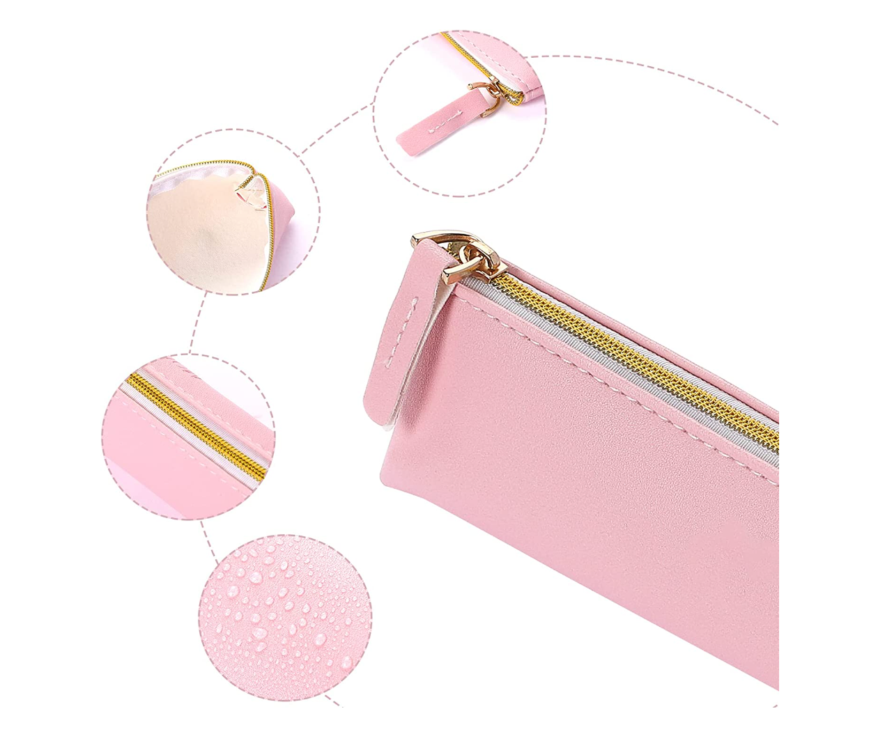 Estuche lápices cuero pu