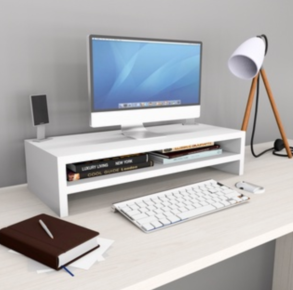 Organizador escritorio DOBLE REPISA - Elevador De Monitor 