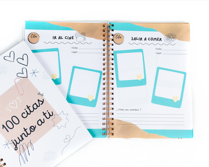 100 CITAS JUNTO A TI ! HERMOSO LIBRO IMPRESO. 