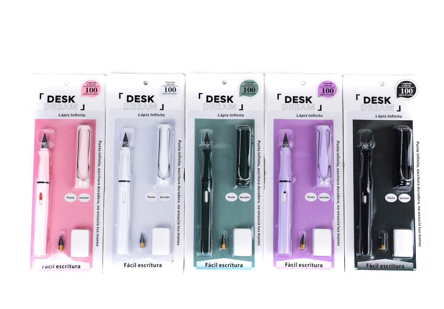Set Lápiz Infinito + goma + repuesto Desk Dream