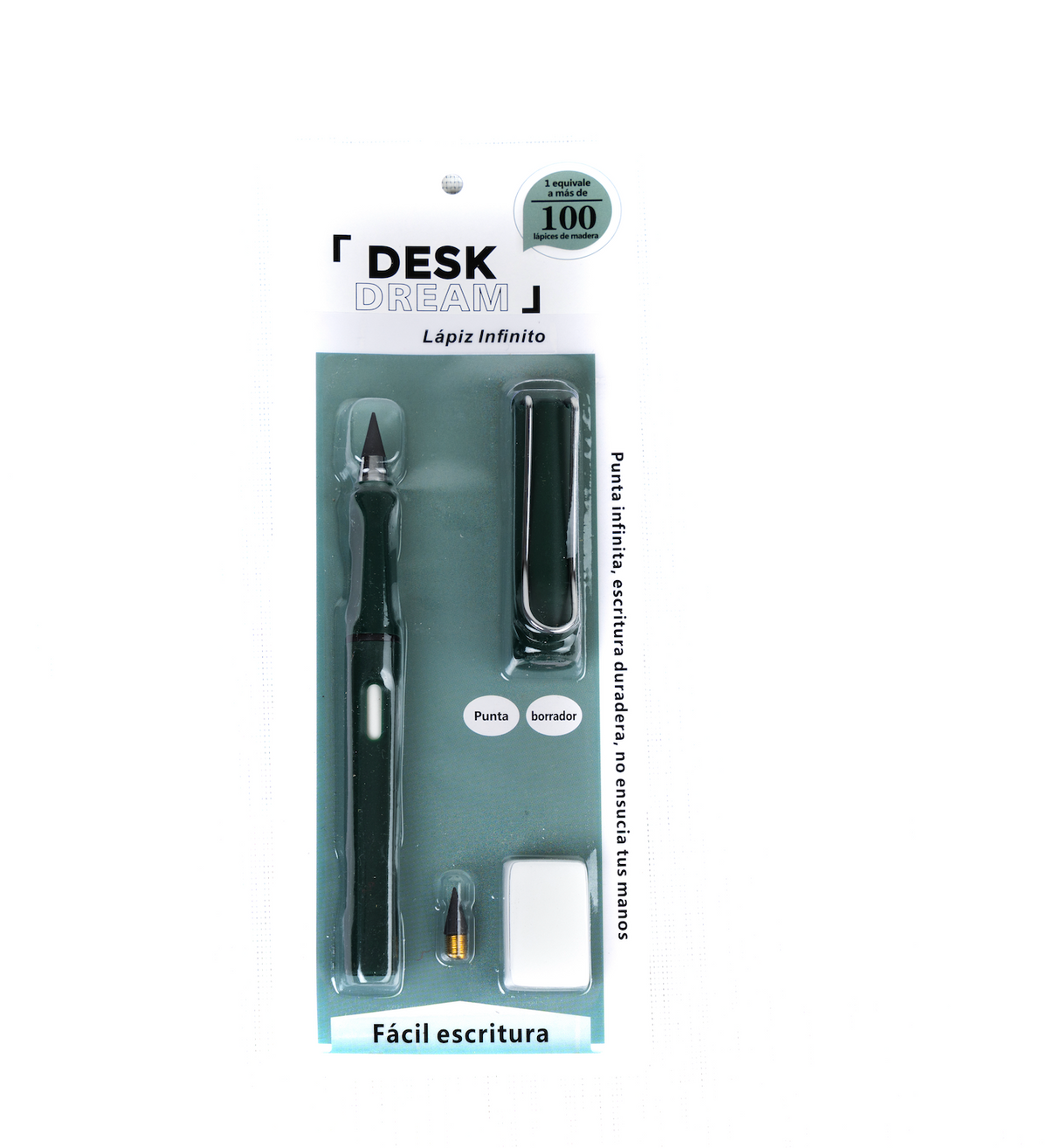 Set Lápiz Infinito + goma + repuesto Desk Dream