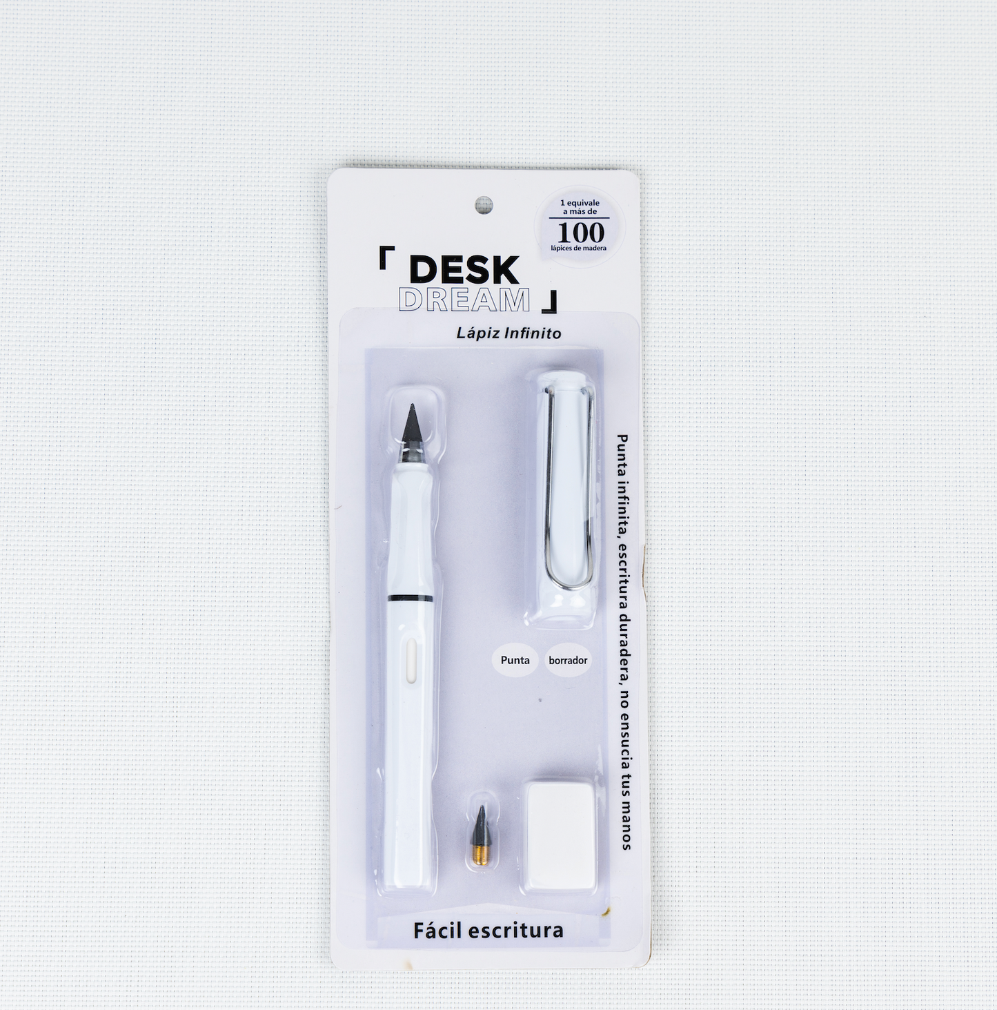 Set Lápiz Infinito + goma + repuesto Desk Dream