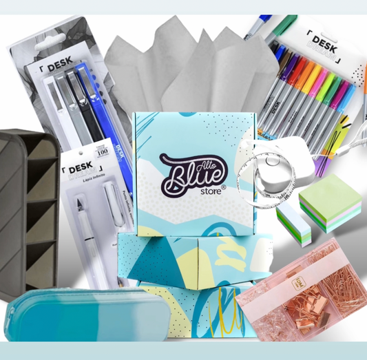 Box Agonda celeste lápices y accesorios