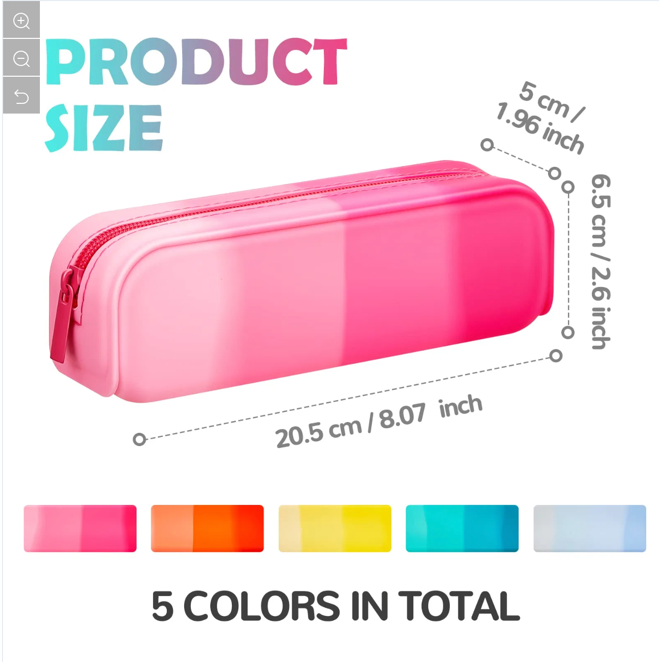 Estuches fluor de silicona de gran capacidad 