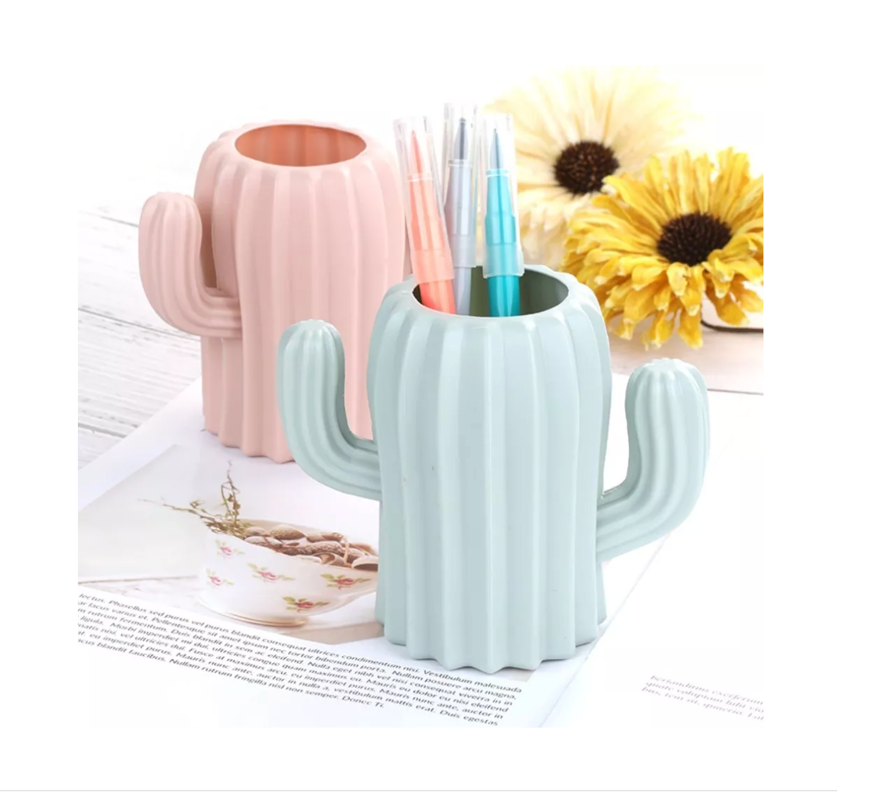 Portalápiz organizador Cactus