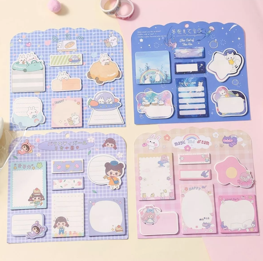 Set 140 Notas Adhesivas Post It Colores