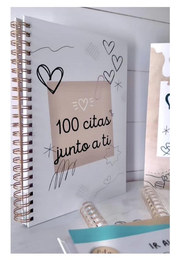 Libro gigante impreso 100 CITAS JUNTO A TI