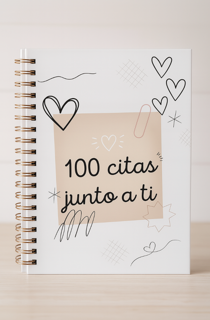 Libro gigante impreso 100 CITAS JUNTO A TI