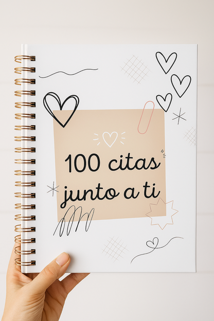 Libro gigante impreso 100 CITAS JUNTO A TI