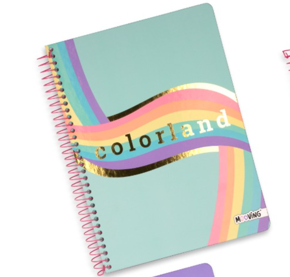 Cuadernos top Golden Rainbow Mooving