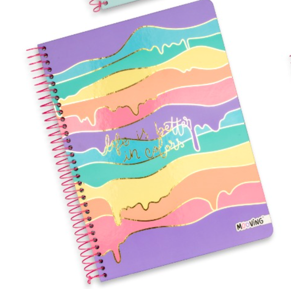 Cuadernos top Golden Rainbow Mooving