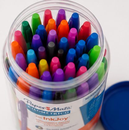 Set 40 bolígrafos Inkjoy Paper Mate 100ST punta media colores surtidos