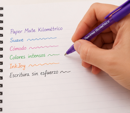 Set 40 bolígrafos Inkjoy Paper Mate 100ST punta media colores surtidos