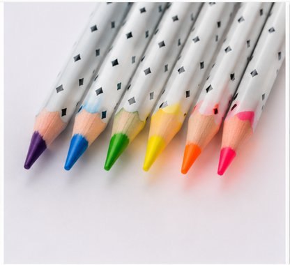 SET 6 LAPICES COLORES NEON PREMIUM MOOVING