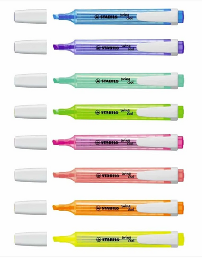 Set De 8 Destacadores Stabilo Swing Cool Fluorescentes