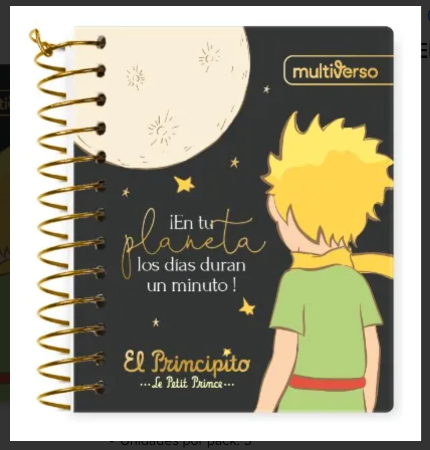 Cuadernos Mini Pocket El Principito