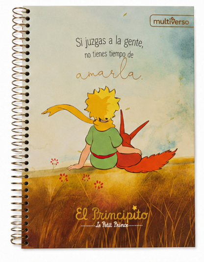Cuadernos El Principito Tapa dura 7mm 120hojas 3 materias