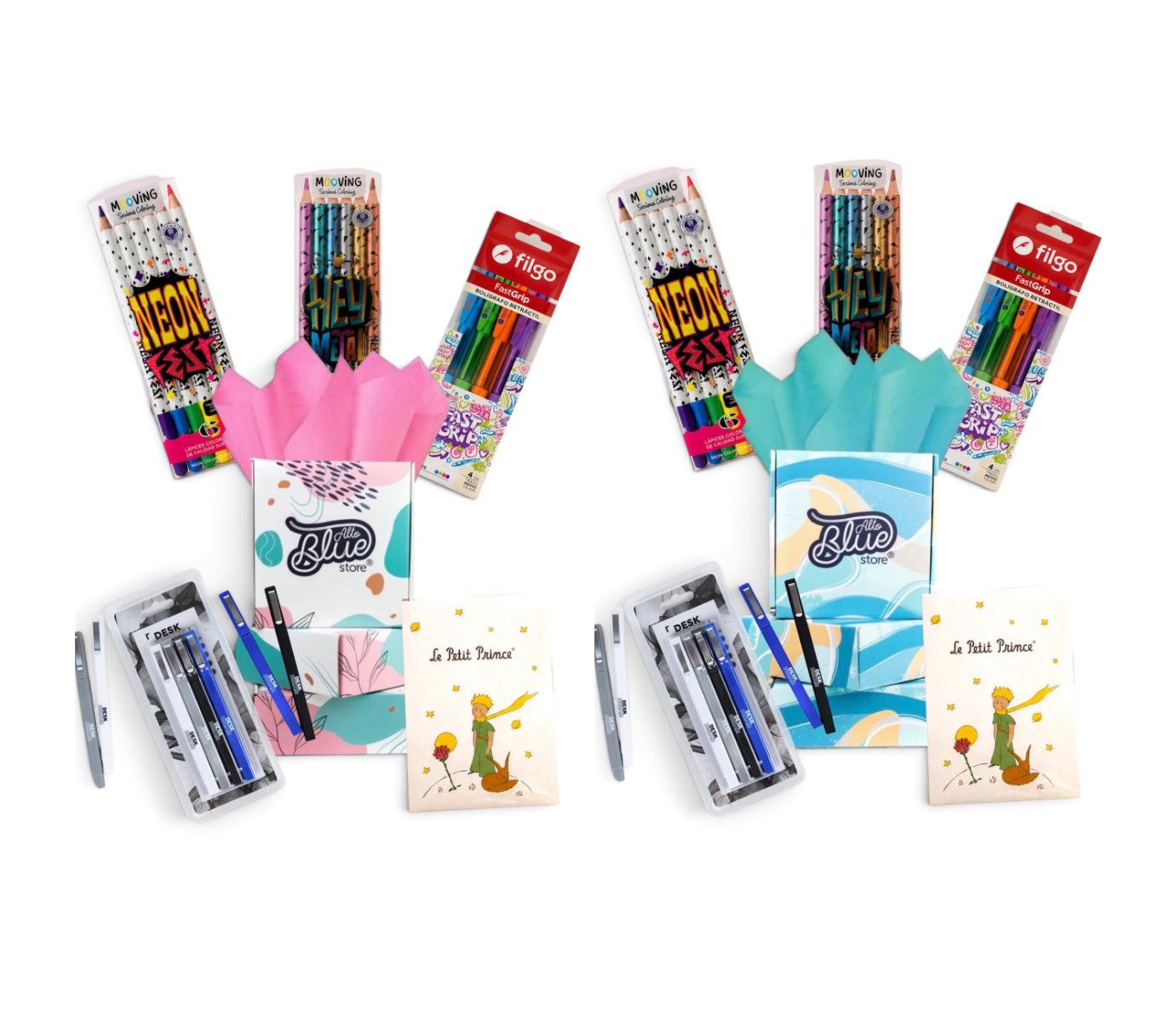 Box todo incluido la´pices + libreta