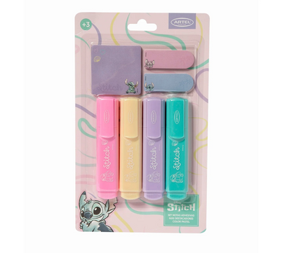 Set Bolígrafo Más Notas Adhesivas Stitch