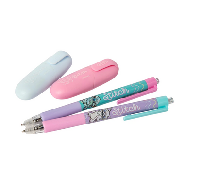 Set 2 Bolígrafos Y 2 Destacadores Stitch Artel