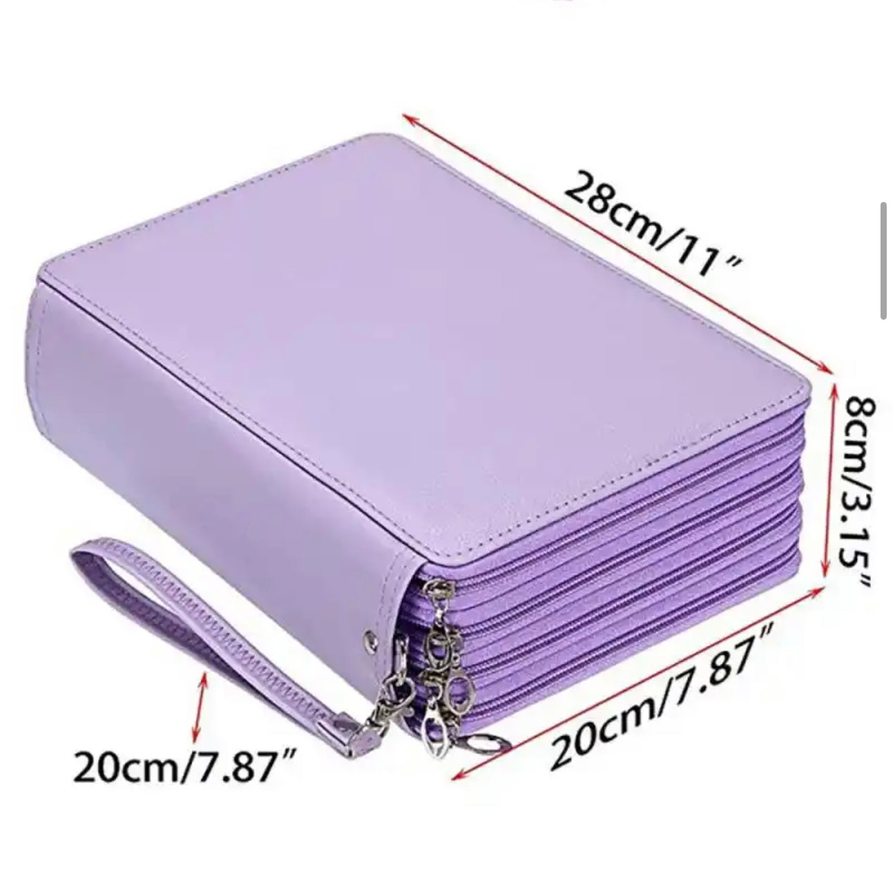 Maleta para 200 lápices, 6 colores