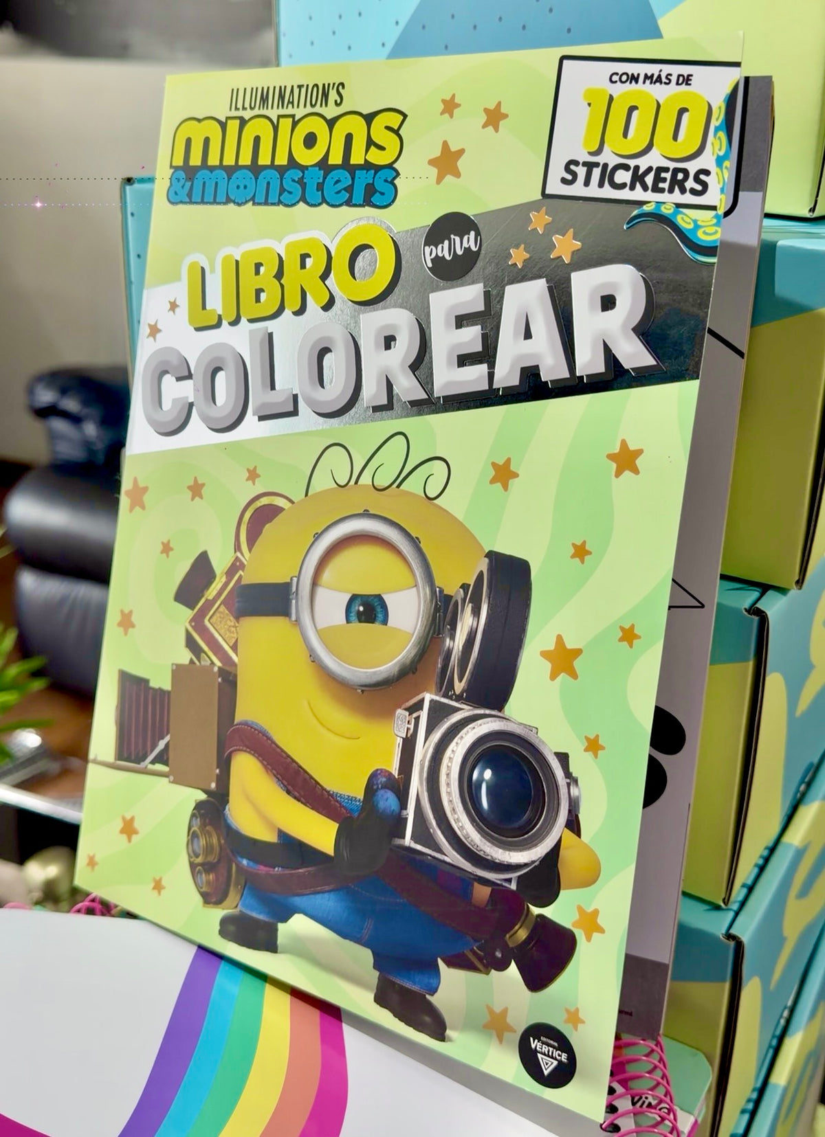 Libro para colorerar Minions  100 Stickers