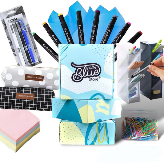 Box Kohlanta celeste lápices y accesorios