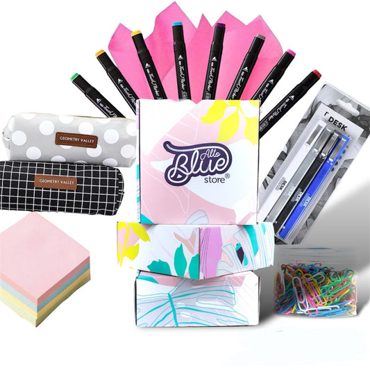 Box Trang rosado lápices y accesorios 